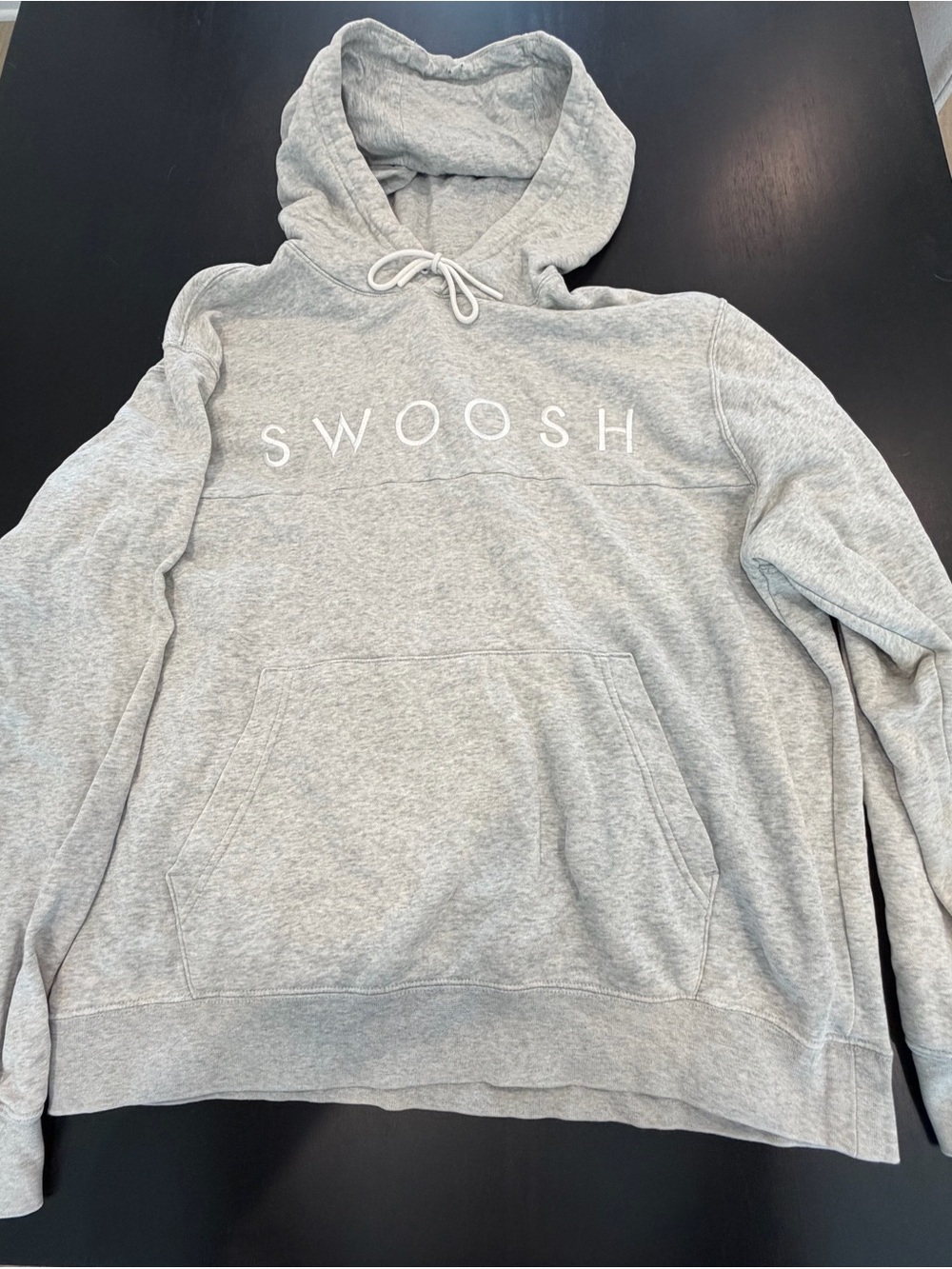 Nike Light Gray 'SWOOSH' Hoodie